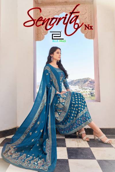 Senorita Vol 3 Blue Hills Festive Wear Kurti With Dupatta Collection